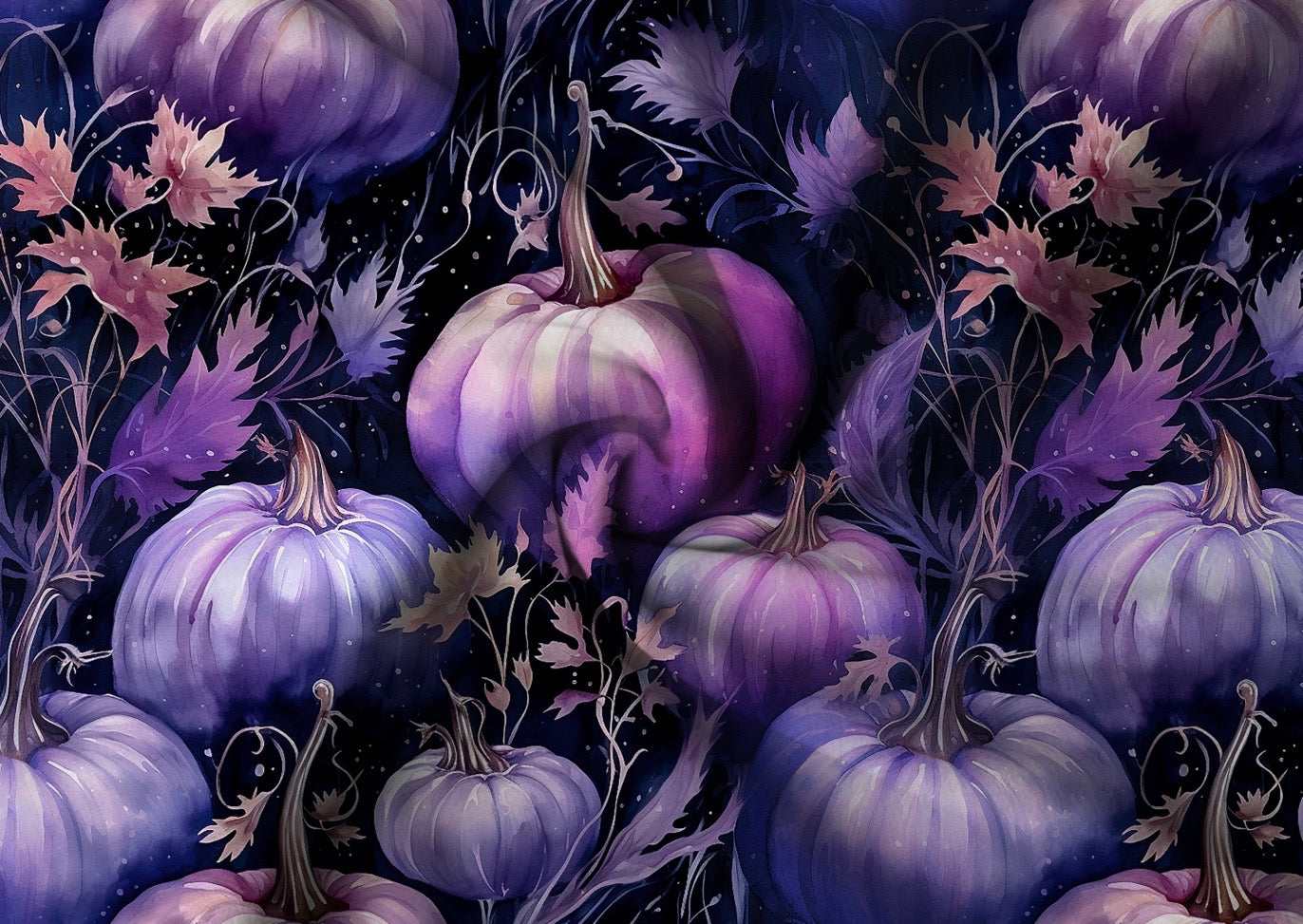Violett Halloween Kürbis
